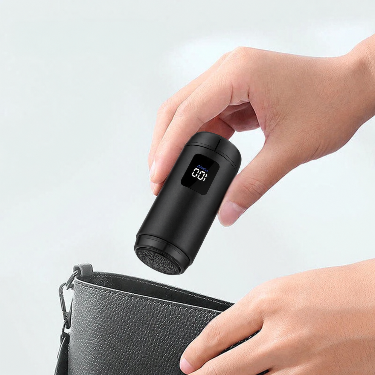 Mini Portable Electric Shaver with LED Battery Display