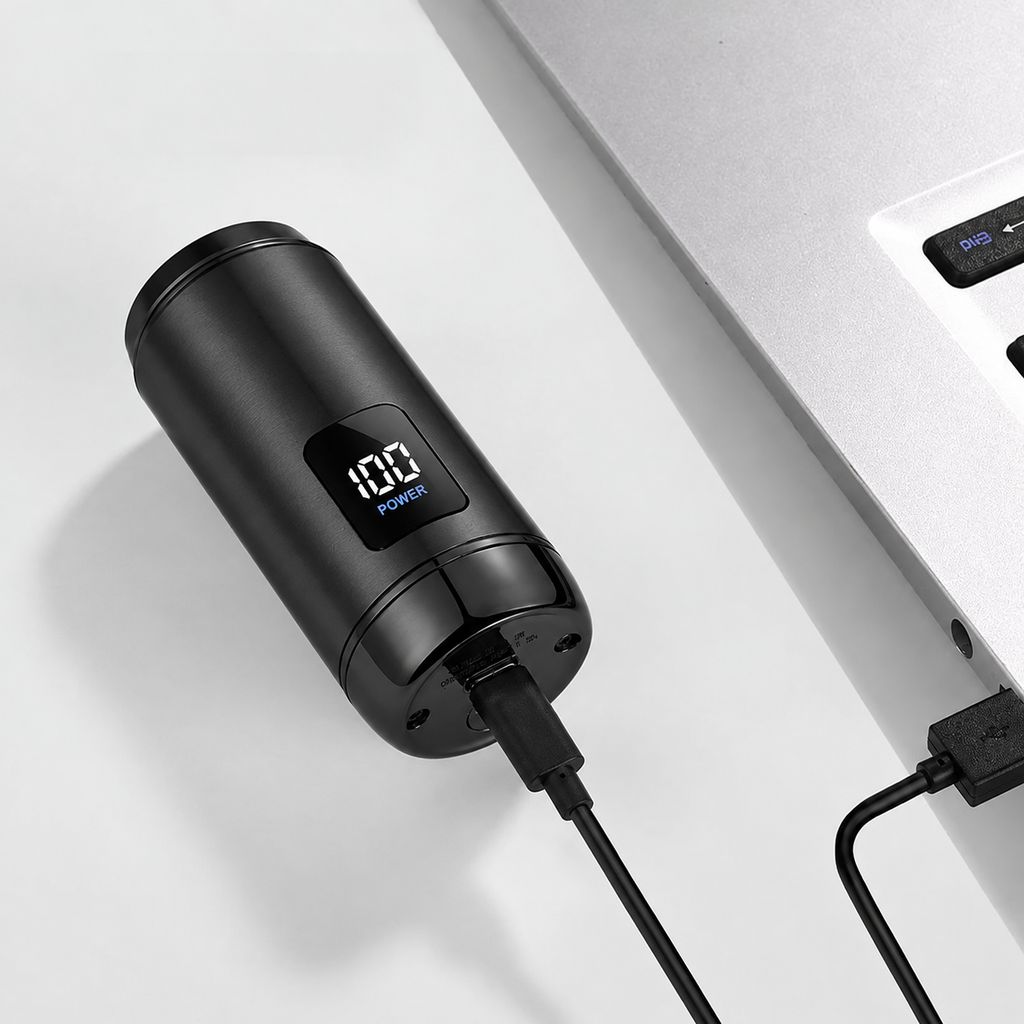 Mini Portable Electric Shaver with LED Battery Display