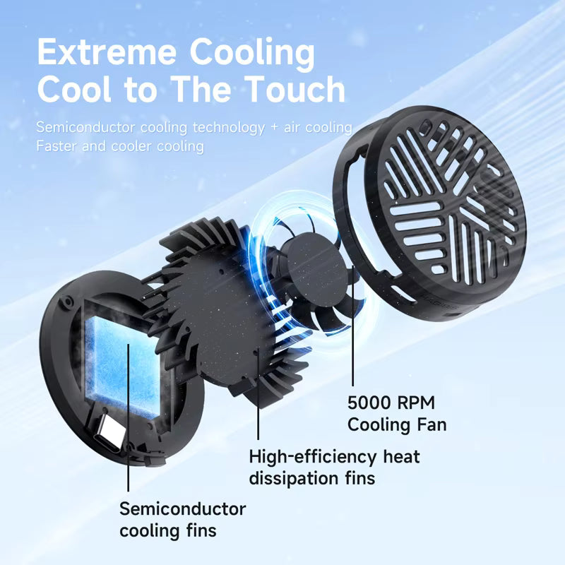Hagibis Magnetic Cell Phone Cooler Universal Cooling Fan