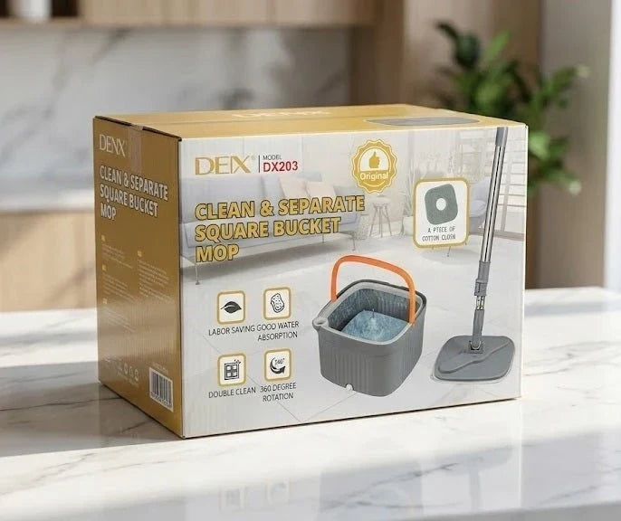 Denx - Clean & Separate Square Bucket Mop