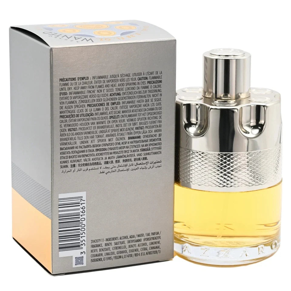 Azzaro Wanted by Azzaro Cologne for Men EDT 3.38 / 3.4 oz New In Box