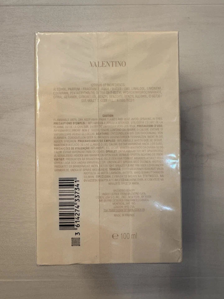NEW VALENTINO UOMO BORN IN ROMA IVORY EDT SPRAY FOR MEN 3.4 Oz / 100 ml.